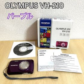 【動作品】OLYMPUS VH-210 パープル 箱あり コンデジ