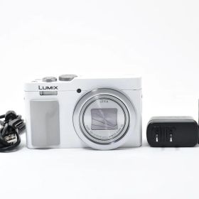 極上美品 Panasonic LUMIX DC-TZ99 ホワイト 充電ケーブル付き ARYM5769#634