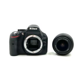 【全額返金保証】【最速発送】Nikon デジタル一眼 D5200 18-55 VR レンズキット [ブラック] ブラック 美品 動作確認済