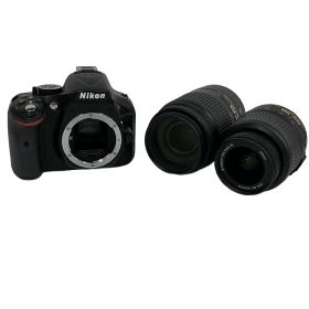 Nikon D5200 ダブルズームキット DX AF-S NIKKOR 18-55mm/55-300mm VR ニコン 一眼レフカメラ 中古 B10985289