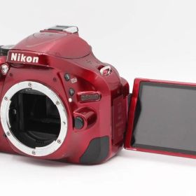 ☆★ニコン Nikon D5200 ボディ レッド バリアングル液晶 現状品 ★ ♯444