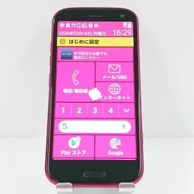 らくらくスマートフォン F-52B ドコモ ピンク 送料無料 本体 c18128