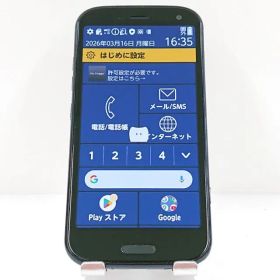らくらくスマートフォン F-52B ドコモ ネイビー 送料無料 本体 c18130
