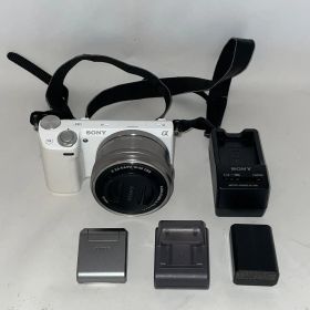 【美品】SONY ソニー デジタル一眼カメラ NEX-5T パワーズームレンズキット ホワイト