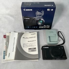 【管2602-340】CANON キヤノン PowerShot SX610 HS コンパクトデジタルカメラ ブラック 2020万画素 現状渡し 動作未確認
