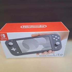Nintendo Switch Lite グレー箱、本体、充電器、おまけ付き