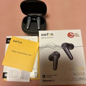 earfun air pro3 黒 ワイヤレスイヤホン ノイズキャンセリング