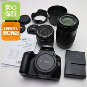 キヤノン(Canon)の新品同様 EOS Kiss X10 ダブルズームキット ブラック M555(デジタル一眼)
