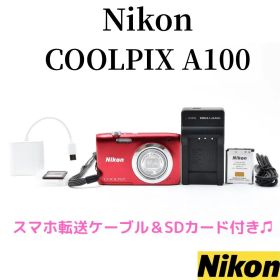 【美品】Nikon COOLPIX A100 レッド スマホ転送OK 835