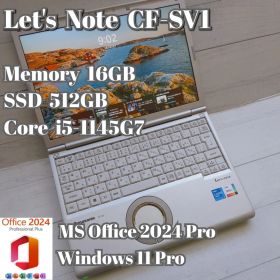 ⑪ Let's Note CF-SV1 16G 512GB MS Office