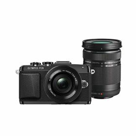 【中古】【1年保証】【美品】OLYMPUS PEN Lite E-PL7 EZダブルズームキット ブラック