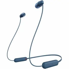 ワイヤレスイヤホン WI-C100:Bluetooth対応/25時間スタミナ/IPX4防滴/DSEE搭載 ブルー WI-C100 LZ 小