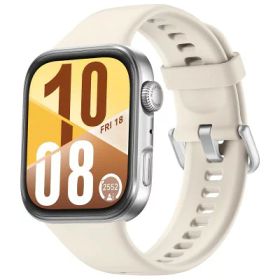 HUAWEI WATCH FIT 4 スマートウォッチ 薄型軽量 1.82インチ大画面 アウトドアに適した気圧計と測位システム 通知 フィットネス ヘルストラッカー 情緒測定 10日間ロングバッテリー iOS/Android ホワイト