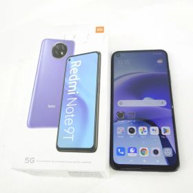 Softbank Redmi Note 9T 5G ナイトフォールブラック 4GB 64GB A001XM ※中古/利用〇