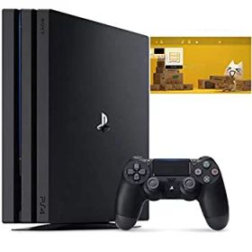 【中古】(非常に良い)PlayStation 4 Pro ジェット・ブラック 1TB (CUH-7200BB01) 【特典】 オリジナルカスタムテーマ (配信)