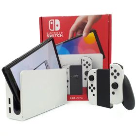 【Nintendo】ニンテンドー『Nintendo Switch 有機ELモデル ホワイト』HEG-S-KAAAA ゲーム機本体 1週間保証【中古】