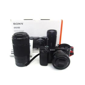 SONY ソニー a6100 ダブルズームキット ミラーレス ILCE-6100Y 一眼レフカメラ ∠UK2220