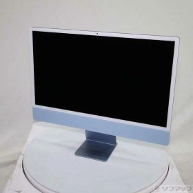 【中古】Apple(アップル) iMac 24-inch Mid-2021 MGPL3J／A Apple M1 8コアCPU_8コアGPU 8GB SSD512GB ブルー 〔15.7 Sequoia〕 【262-ud】