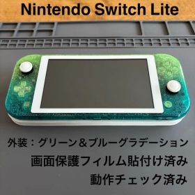 Nintendo Switch Lite本体 カスタム品 グリーン＆ブルー仕様