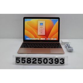 ノートパソコン Apple MacBook Retina 12in 2017 A1534 ローズゴールド Core m3 7Y32 1.2GHz/8GB/256GB/WQXGA(2304x1440) キー文字消えあり