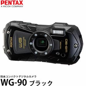PENTAX WG-90 防水コンパクトデジタルカメラ ブラック 【送料無料】