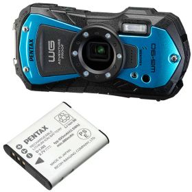 PENTAX ペンタックス WG-90（ブルー）＋D-LI92バッテリーセット【wg90set】