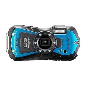 【中古】PENTAX WG-90 ブルー 本格防水デジタルカメラ 14m防水 (連続2時間) 1.6m耐衝撃 防塵 -10℃耐寒 アウトドアで活躍するタフネスボディ CALSモード