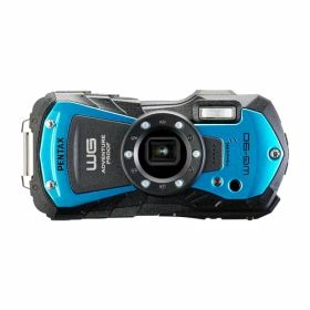 【中古】「ほぼ新品」PENTAX WG-90 ブルー 本格防水デジタルカメラ 14m防水 (連続2時間) 1.6m耐衝撃 防塵 -10℃耐寒 アウトドアで活躍するタフネスボディ CALSモード搭載で 現場記録など幅広いビジネスシーン