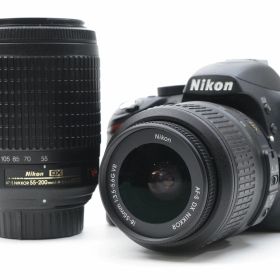 【中古】Nikon ニコン D3200 200mmダブルズームキット ブラック