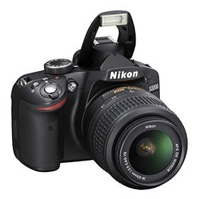 Nikon デジタル一眼レフカメラ D3200 レンズキット AF-S DX NIKKOR 18-55mm f/3.5-5.6G VR付属 ブラック D3200LKBK