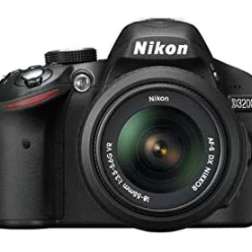 【中古】「非常に良い」Nikon デジタル一眼レフカメラ D3200 レンズキット AF-S DX NIKKOR 18-55mm f/3.5-5.6G VR付属 ブラック D3200LKBK