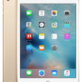 【中古】【安心保証】 iPad mini 7.9インチ 第4世代[128GB] セルラー au ゴールド