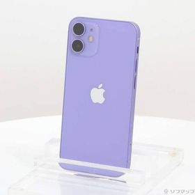 〔中古〕Apple(アップル) iPhone12 mini 64GB パープル MJQC3J／A SIMフリー〔348-ud〕
