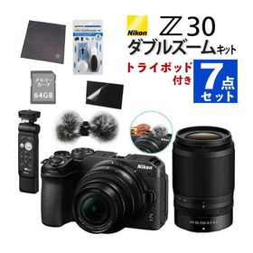 （7点セット)Nikon ニコン ミラーレスカメラ Z30 ダブルズームキット 軽量 エントリーモデル VLOG 動画撮影 YouTube（ラッピング不可）
