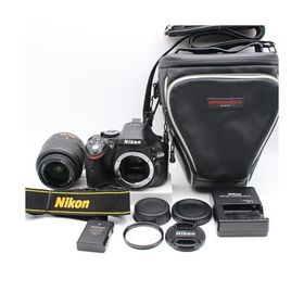 Nikon デジタル一眼レフカメラ D5200 レンズキット AF-S DX NIKKOR 18-55mm f/3.5-5.6G VR付属 ブラック D5200LKBK