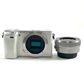 ソニー α6000 パワーズームレンズキット ILCE-6000L W ホワイト 中古(ミラーレス一眼)