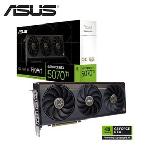 ASUS ProArt GeForce RTX 5070 Ti OC Edition 16GB GDDR7 トリプルファン搭載 オーバークロック グラフィックボード PROART-RTX5070TI-O16G 返品種別B