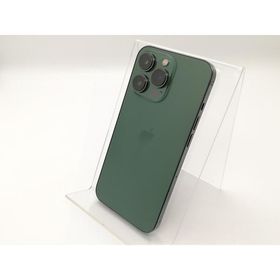 【中古】Apple docomo 【SIMフリー】 iPhone 13 Pro 128GB アルパイングリーン MNDX3J/A【川崎】保証期間１ヶ月【ランクC】