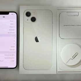 Apple iPhone 13 スターライト，128GB ホワイト 本体 箱あり