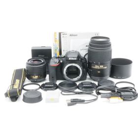 ショット数13793枚！■極上品■ Nikon D5500 ダブルズームキット ブラック