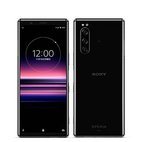 ソニー(SONY)のSOV41 Xperia 5 ブラック SIMフリー 本体 au Aランク スマホ ソニー エクスぺリア 【送料無料】 sov41bk8mtm(スマートフォン本体)