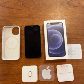 Apple iPhone 12 mini ブラック 本体とelagoカバーセット