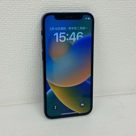 【液晶キレイ・背面割れあり】 iPhone 12 mini 256GB ブルー / SIMフリー 動作良好 即購入OK 1台
