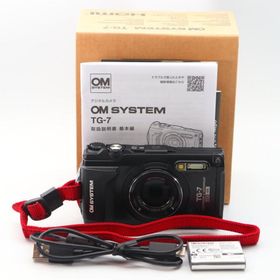 OM SYSYTEM コンパクトデジタルカメラ Tough TG-7 ブラック 防水15m/防塵/耐荷重100kg/耐低温-10℃