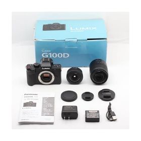 パナソニック(Panasonic) 小型・軽量ミラーレス一眼カメラ ルミックス ダブルズームレンズキット ブラック DC-G100DW-K
