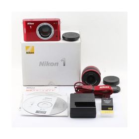 Nikon ミラーレス一眼カメラ Nikon 1 (ニコンワン) J1 (ジェイワン) 標準ズームレンズキット レッドN1 J1HLK RD