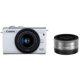 Canon ミラーレス一眼カメラ EOS M200 ダブルレンズキット ホワイト EOSM200WH-WLK