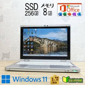 ★美品 SSD256GB メモリ8GB★CF-RZ4 Webカメラ Core M 5Y71 Win11 Microsoft Office 2019 Home&Business 中古品 ノートパソコン★P95809