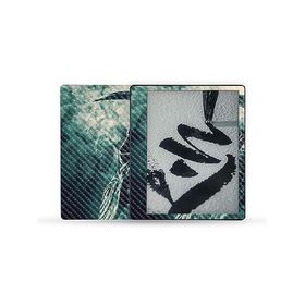 MightySkins Carbon Fiber Skin Compatible with Kindle Scribe (2022) Full Wrap - Symbol of Death | Textured Carbon Fiber Finish | Easy to Ap_並行輸入