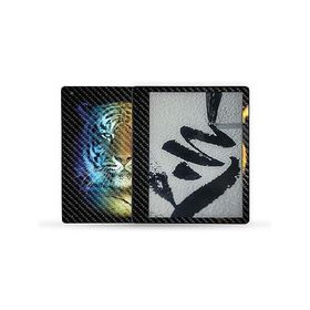 MightySkins Carbon Fiber Skin Compatible with Kindle Scribe (2022) Full Wrap - Tri-Color Tiger | Textured Carbon Fiber Finish | Easy to Ap_並行輸入